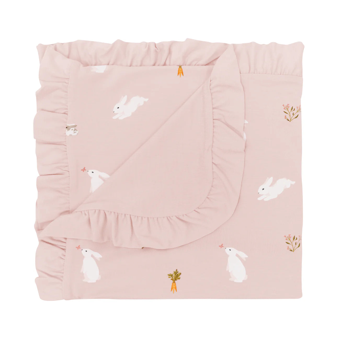 Ruffle Baby Blanket in Aloe Chick 0.5