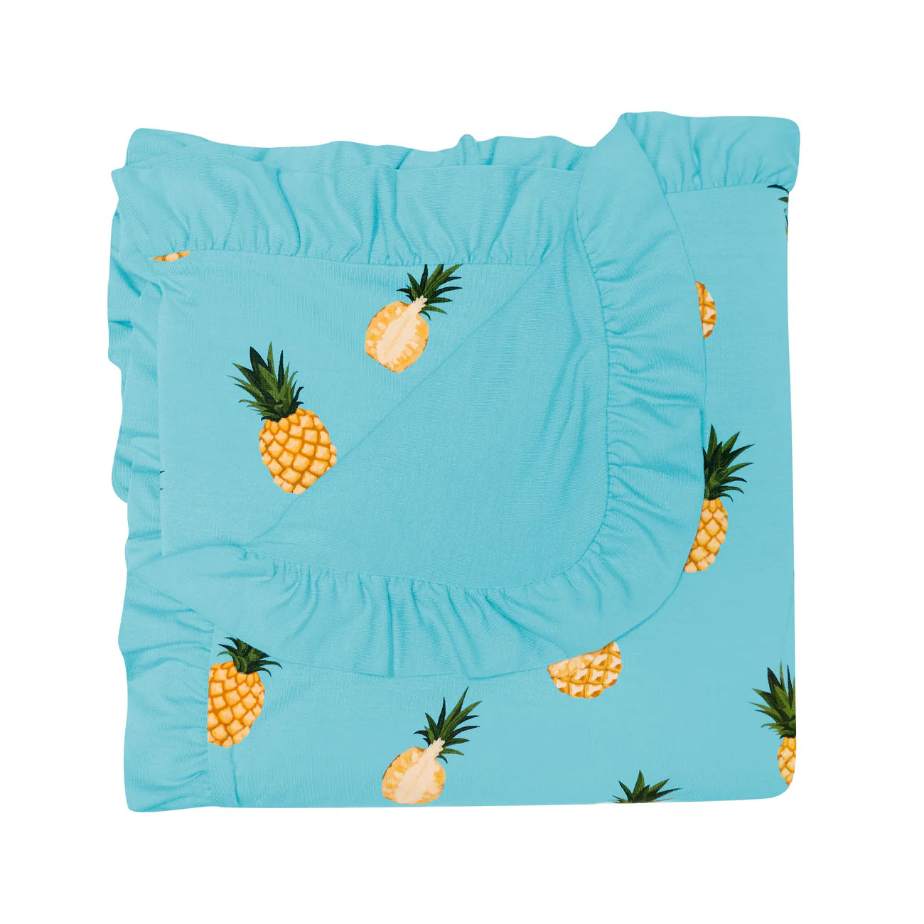 Ruffle Baby Blanket in Aloe Chick 0.5