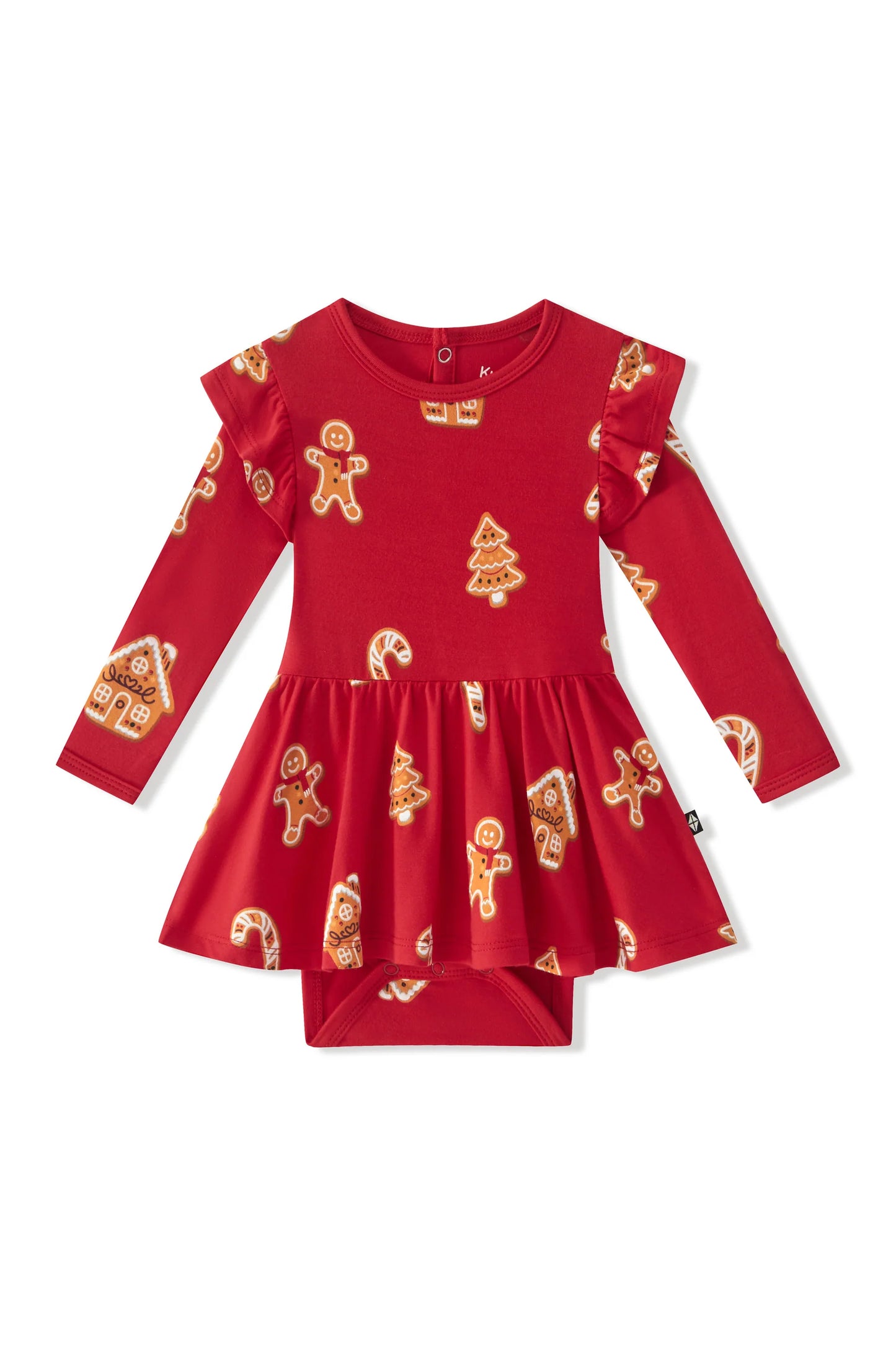 Twirl bodysuit Dress in Gingerbread