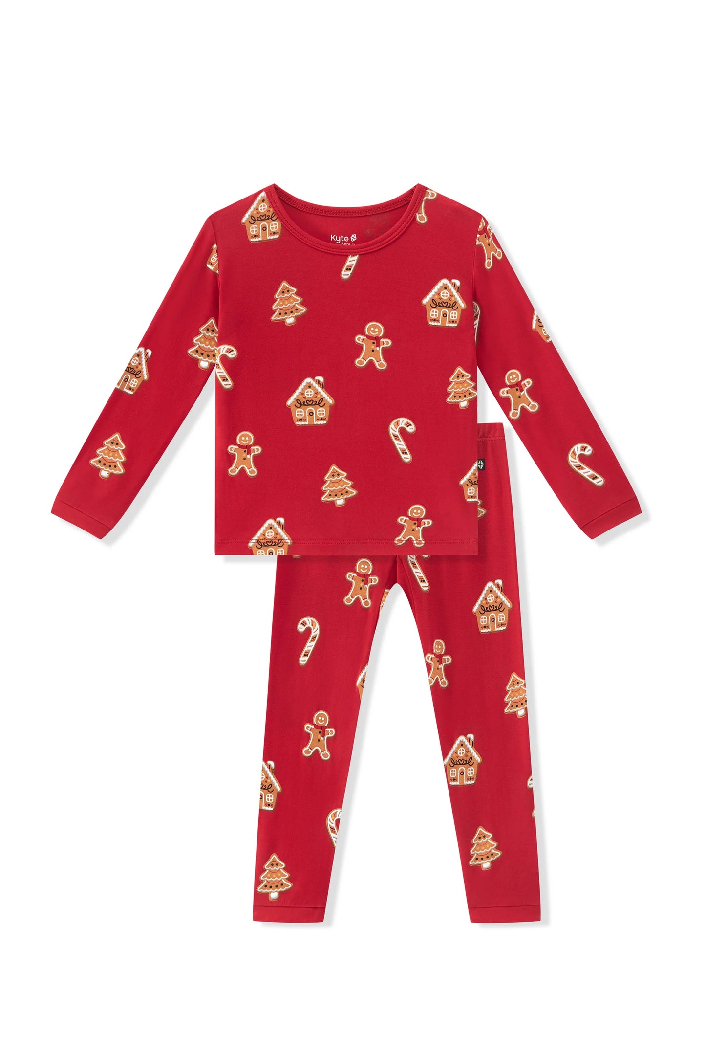Long Sleeve PJ Set in Gingerbread
