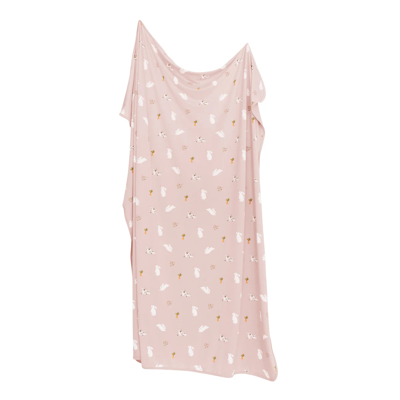 Swaddle Blanket in Blush Rabbit