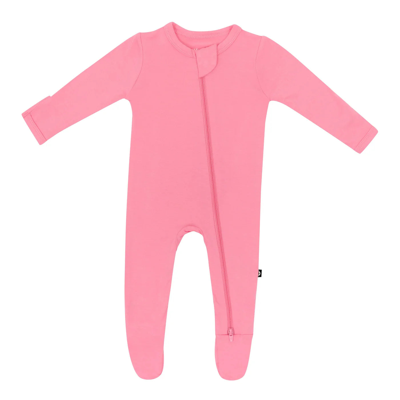 Zippered Footie in Guava
