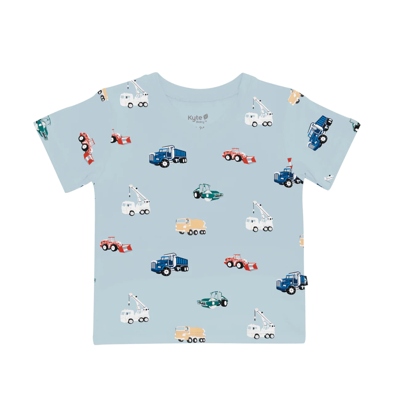 Toddler V-Neck Tee in Construction