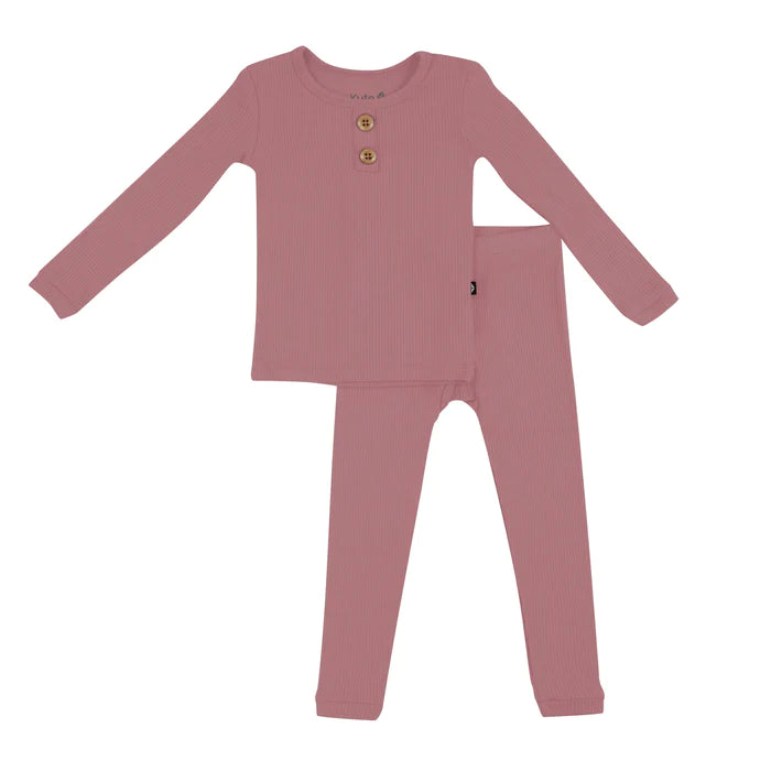 Ribbed Henley Set