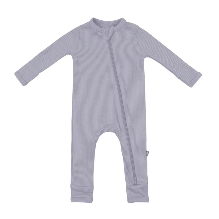 Ribbed Zipper Romper