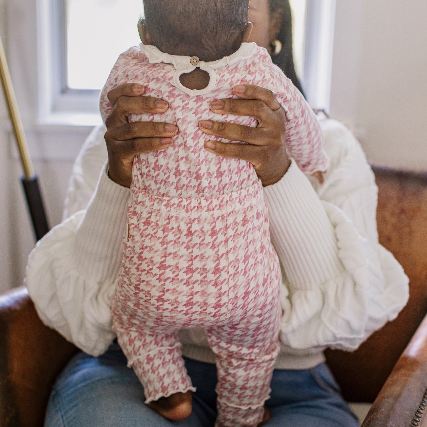 Herringbone Bodysuit & Pant Set