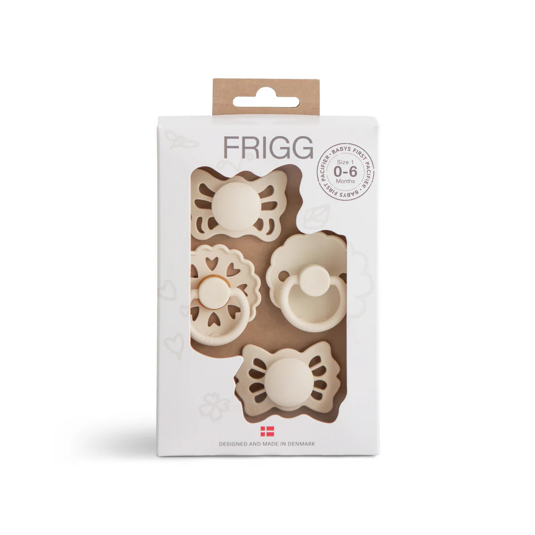 FRIGG Baby's First Pacifier - Floral Heart | 4-Pack