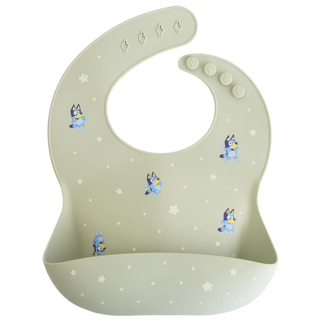 Bluey x Mushie Silicone Baby Bib