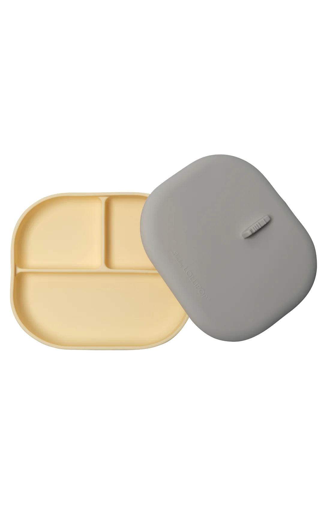 Silicone Divided Plate with Lid - Born To Be Wild