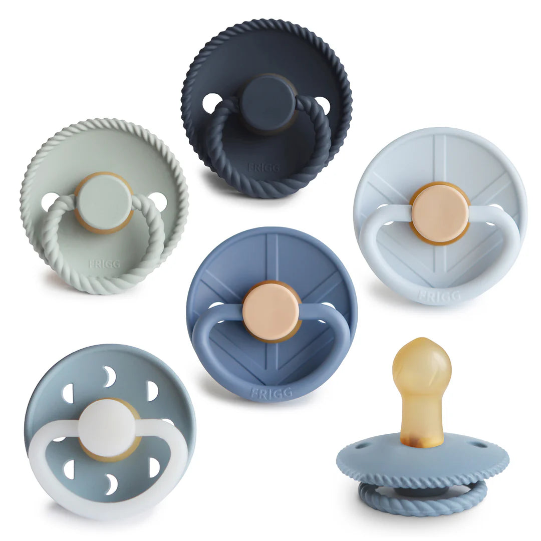 FRIGG Natural Rubber Pacifier 6-Pack