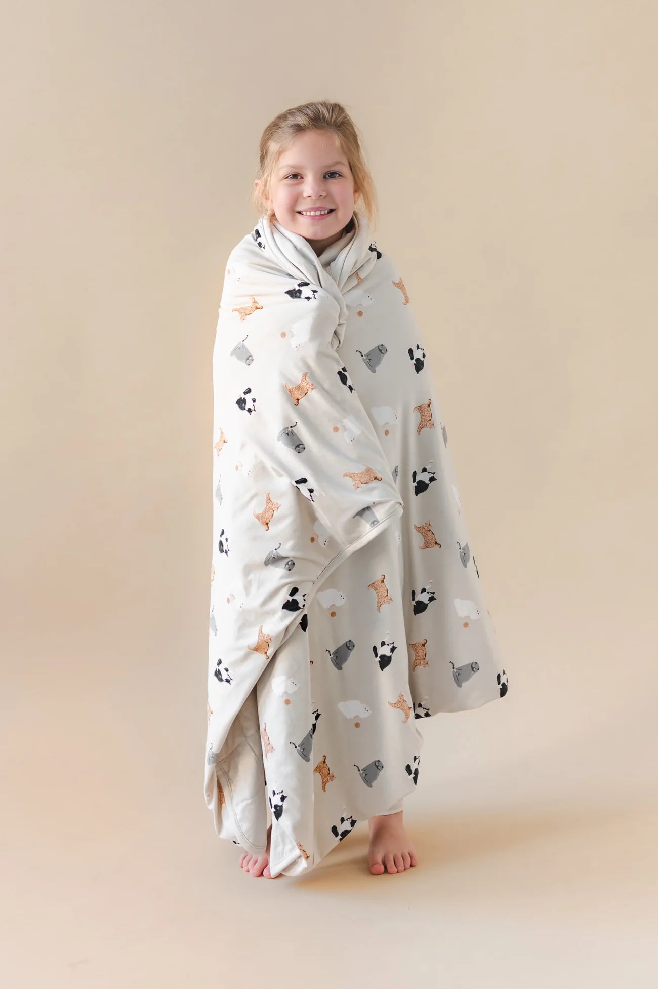 Toddler Blanket in fluffy Cat 1.0
