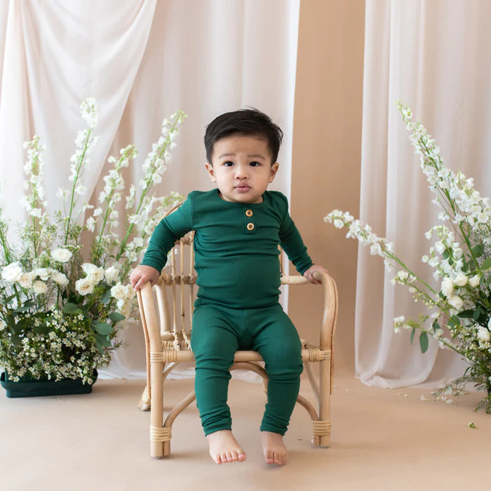 Ribbed Henley Set