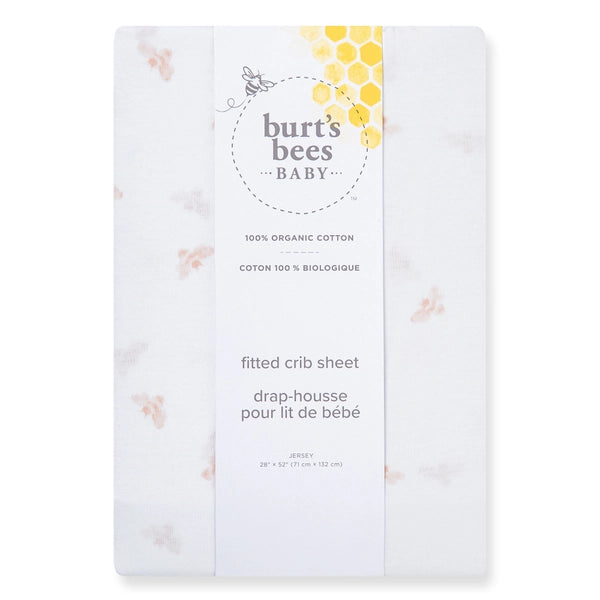 Golden Bee Crib Sheet - Ranunculus