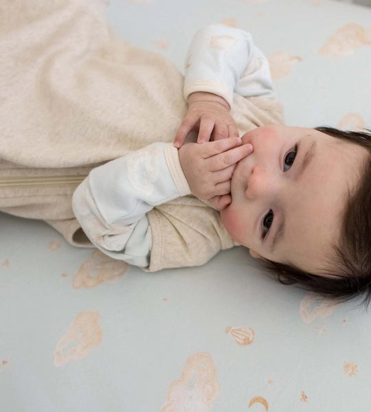 Set of 2 Good night Sky Crib Sheets - Ice flow