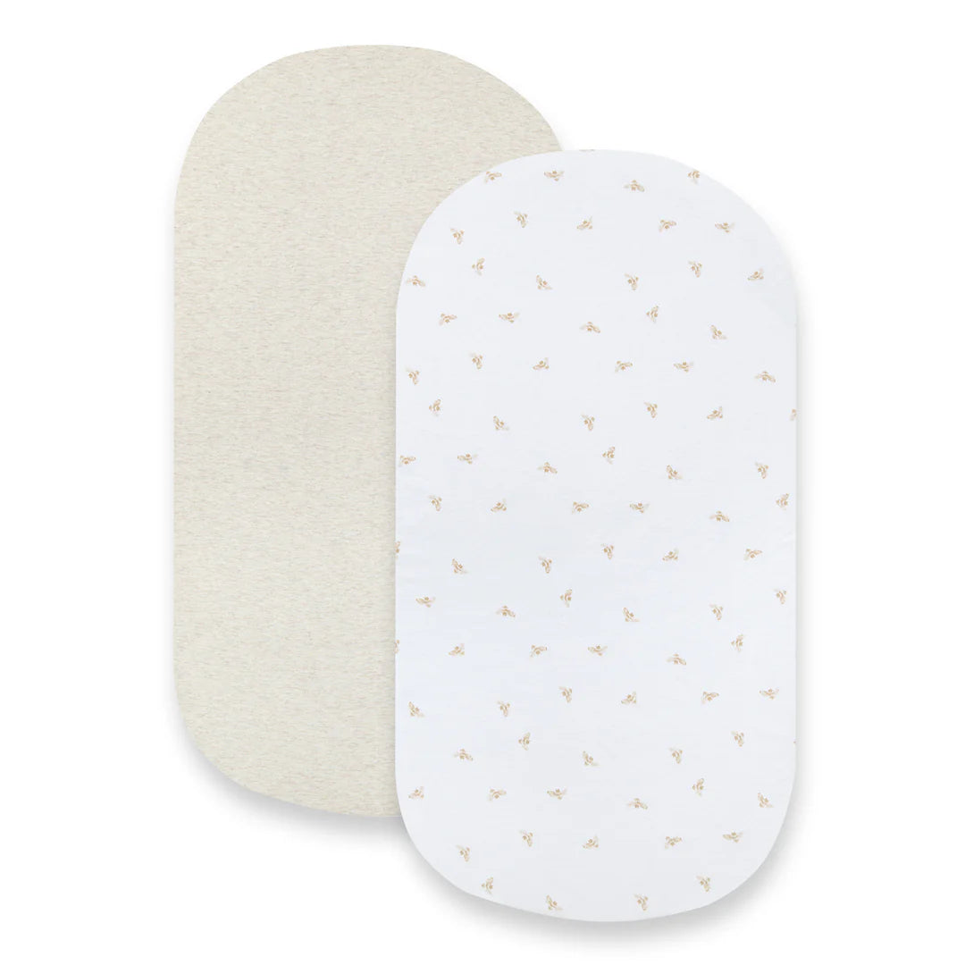 Golden Bee BEESNUG Fitted Bassinet Sheet - 2pc