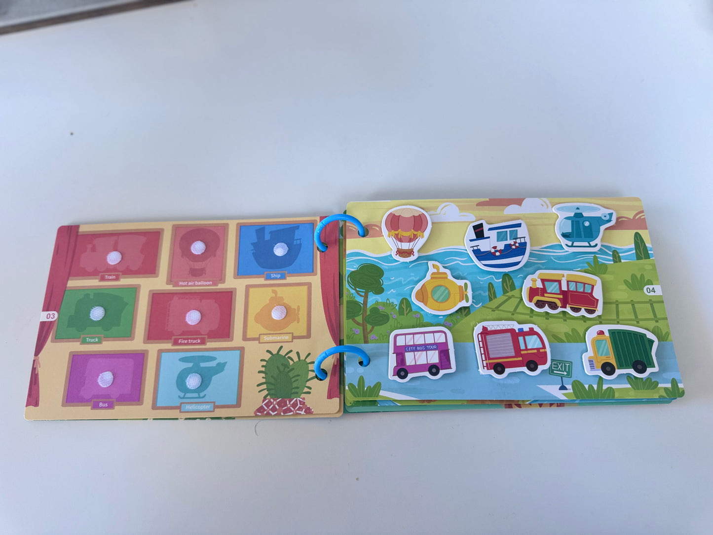 Learning Vehicles and Puzzle Solving - Busy Book