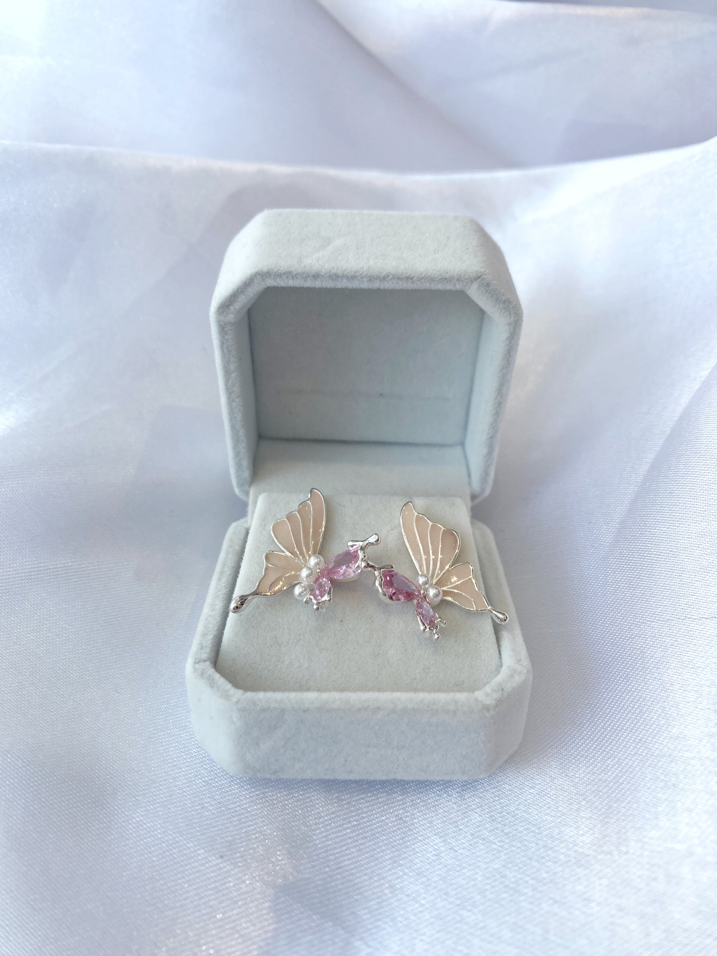 Crystalline Butterfly Earrings