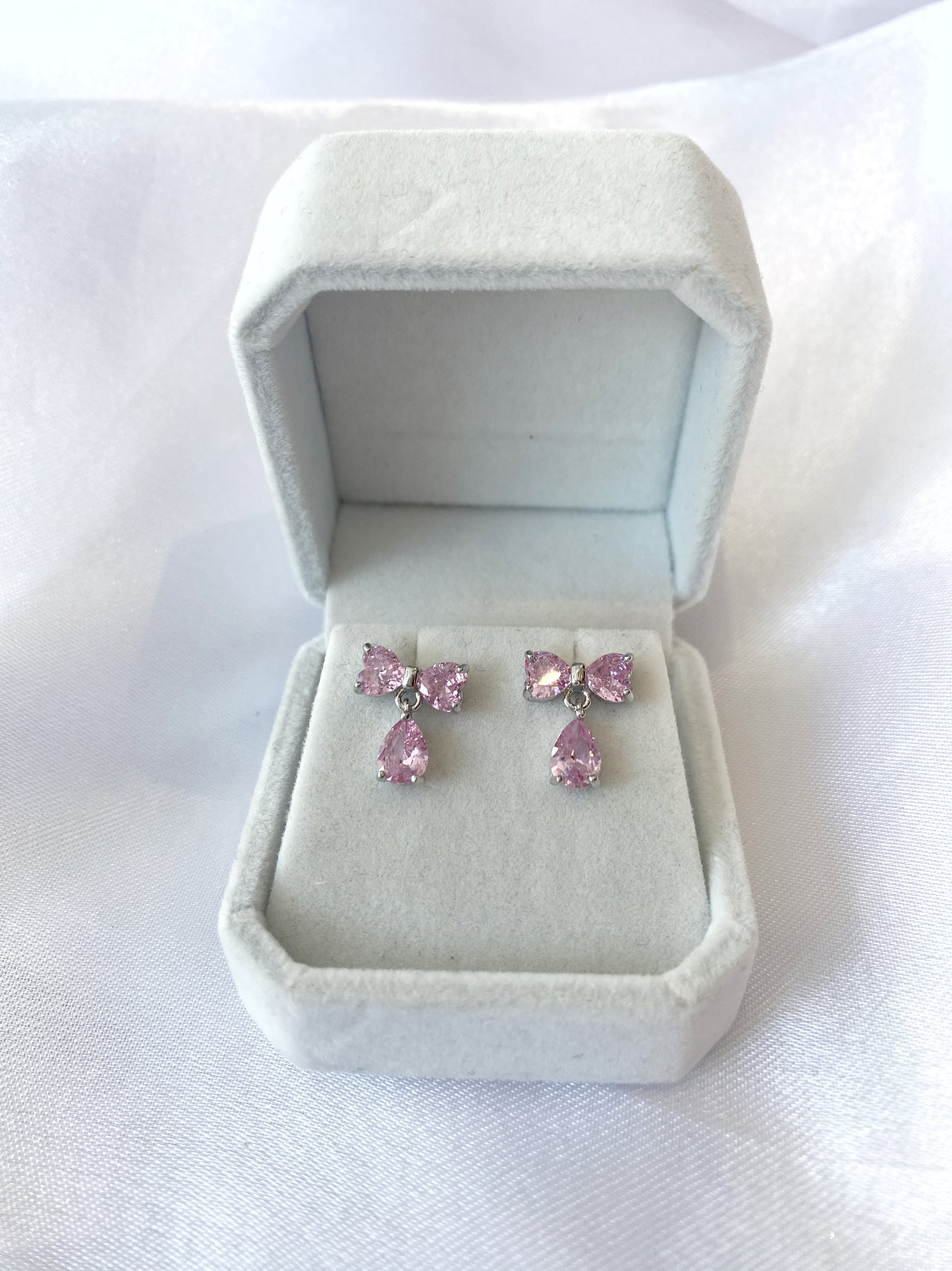 Crystal Bow Earrings
