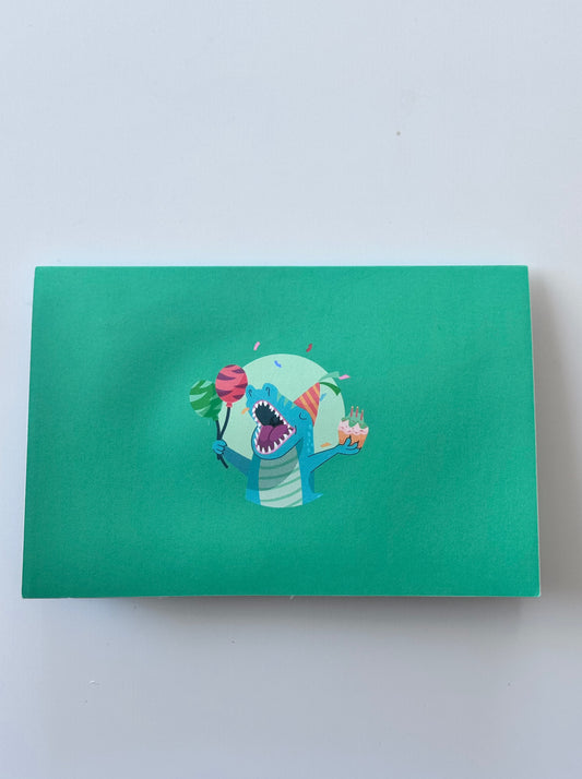 Pop-up T-Rex Birthday Card