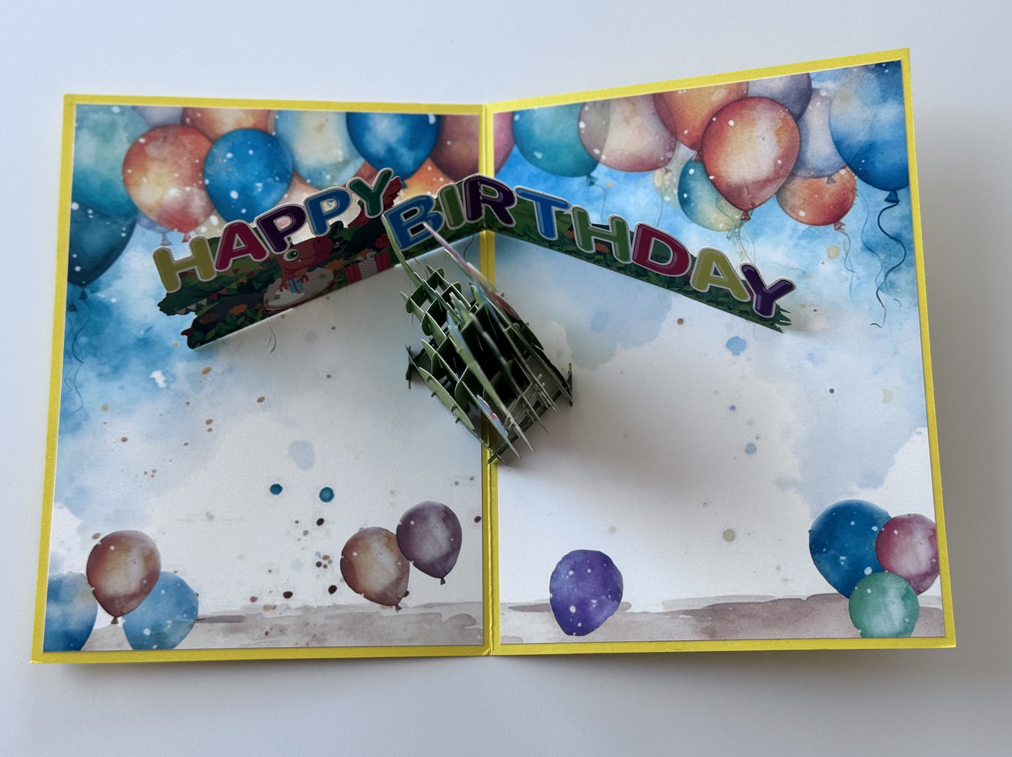 Pop-up Dino Birthday Card