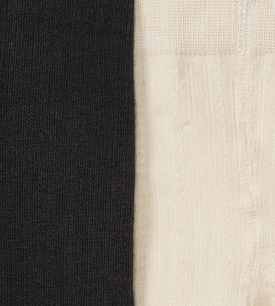 Organic Cotton Ribbed Tights 2 Pack