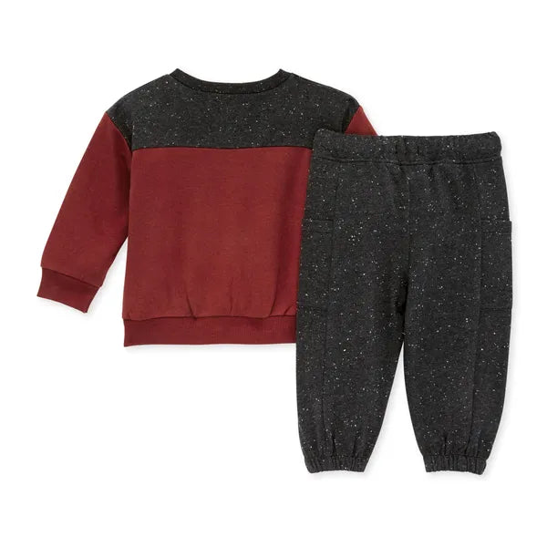 French Terry Top & Speckled Heather Pant Set