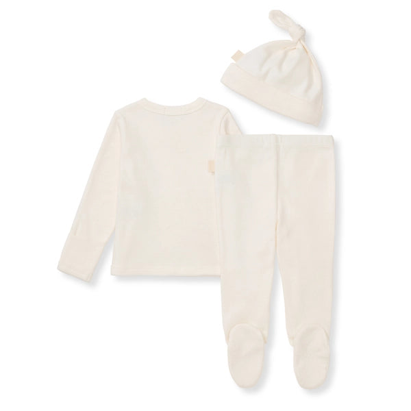 Ribbed Take Me Home 3 Piece Set in Eggshell