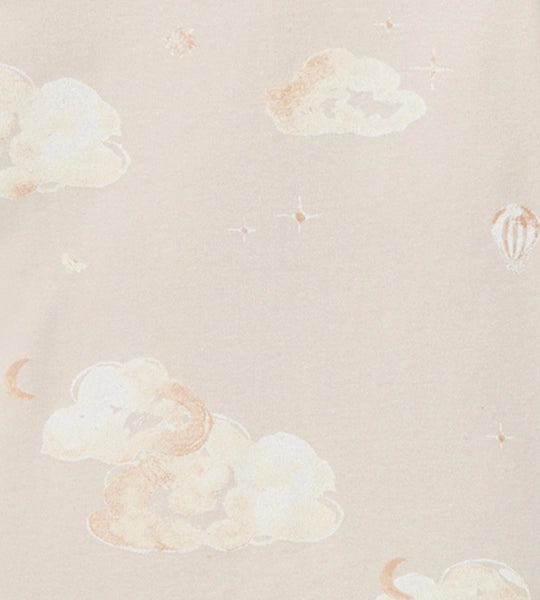 Set of 2 Good night Sky Crib Sheets - Limestone