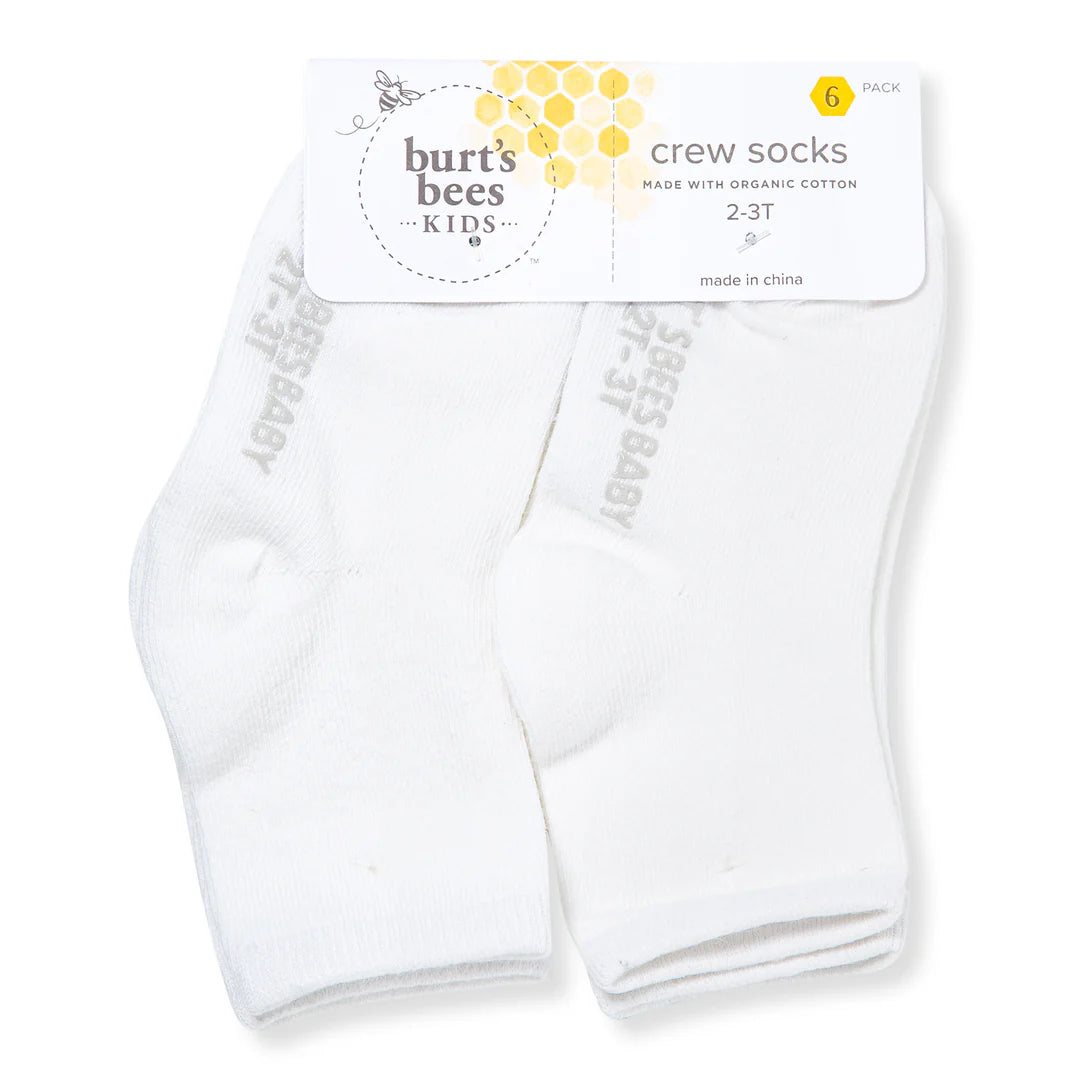 Solid Crew Socks - 6pk