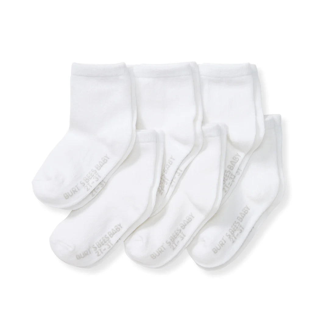 Solid Crew Socks - 6pk