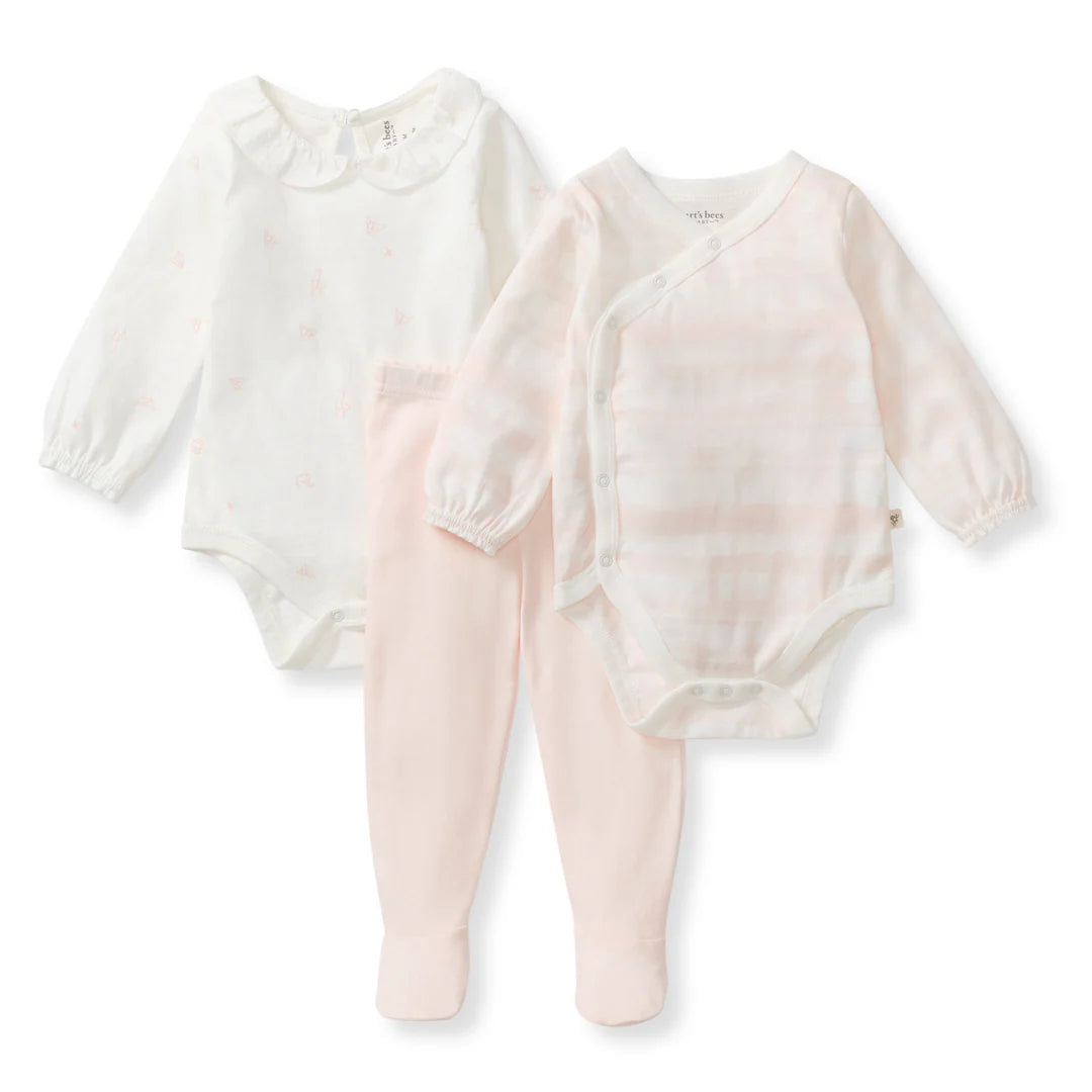Origami 3-piece Bodysuit & Pants Set