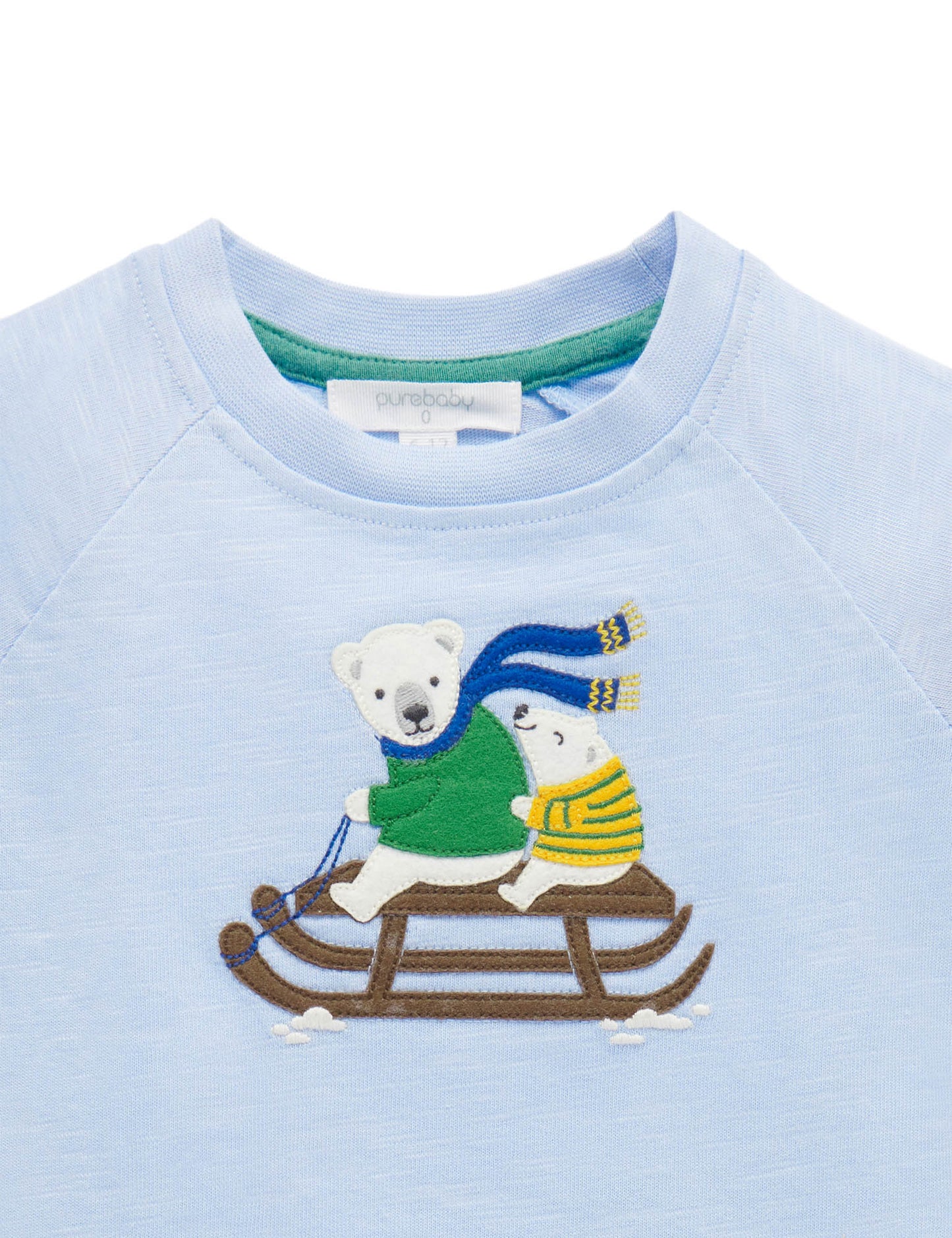 Blue Little Sled Tee