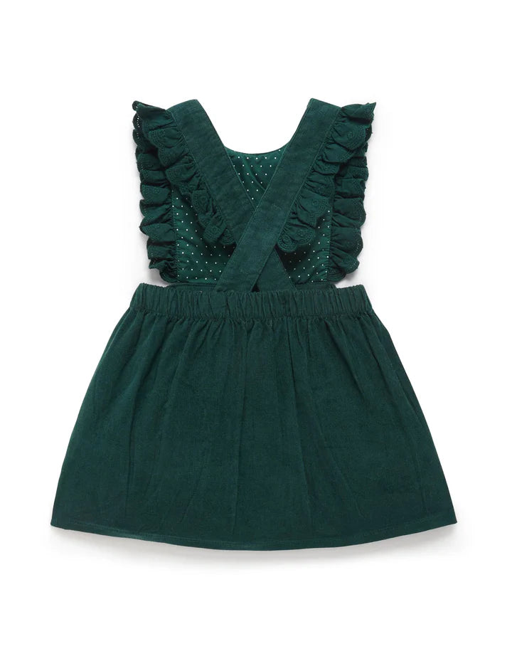 Corduroy Pinnie in Ivy