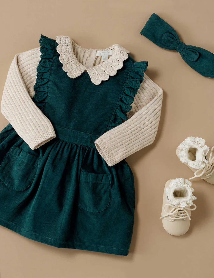Corduroy Pinnie in Ivy