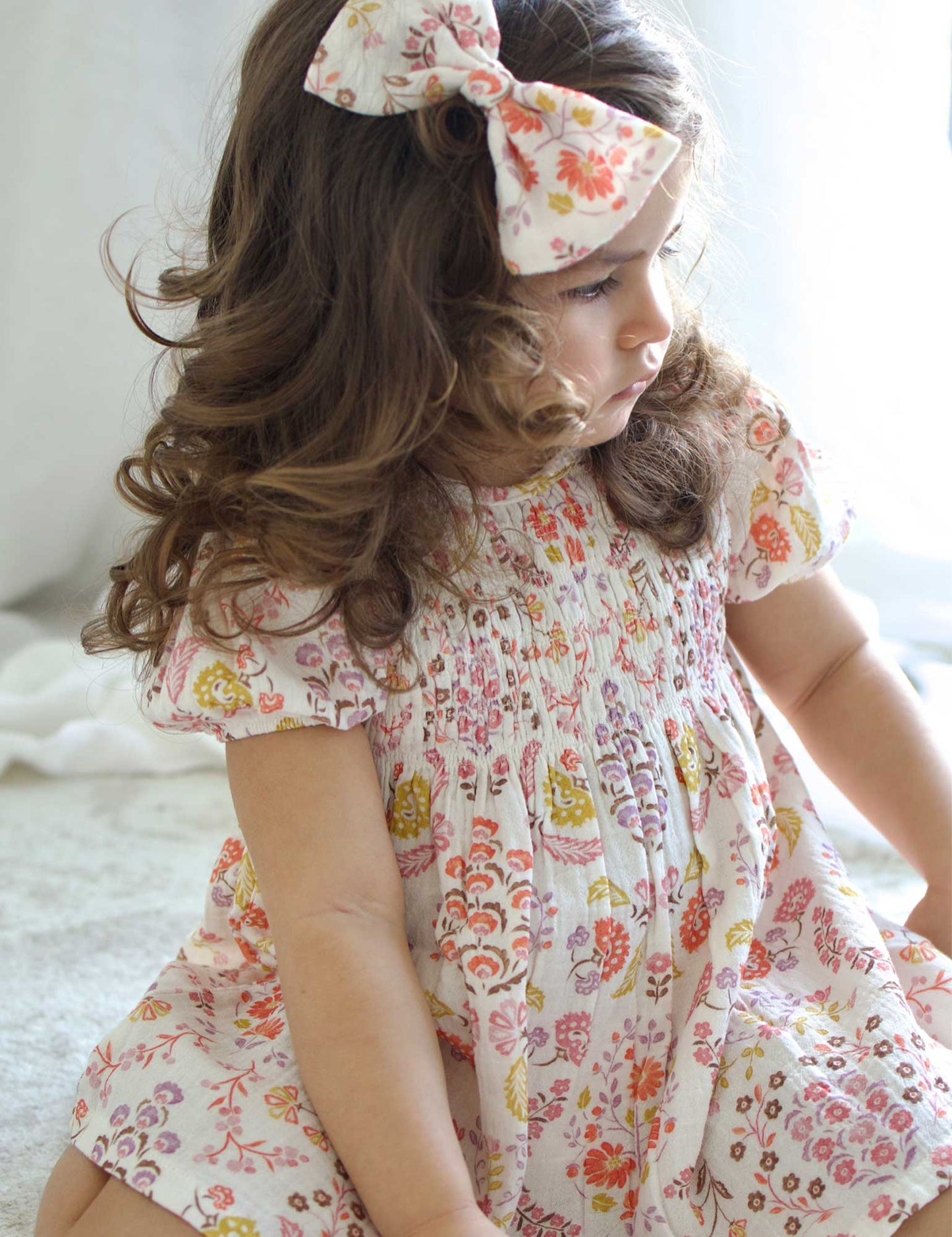 Shirred Dress - Paisley