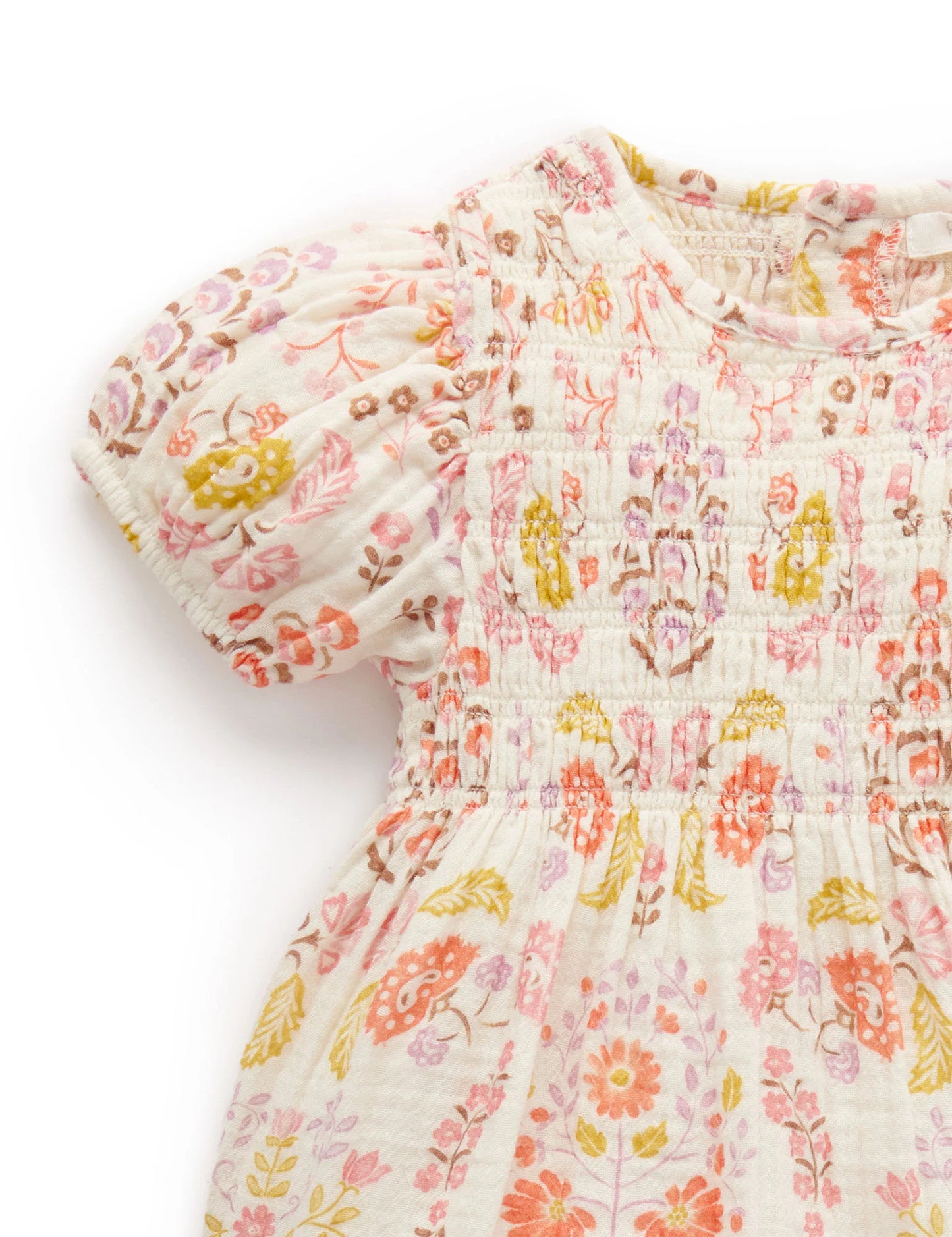 Shirred Dress - Paisley