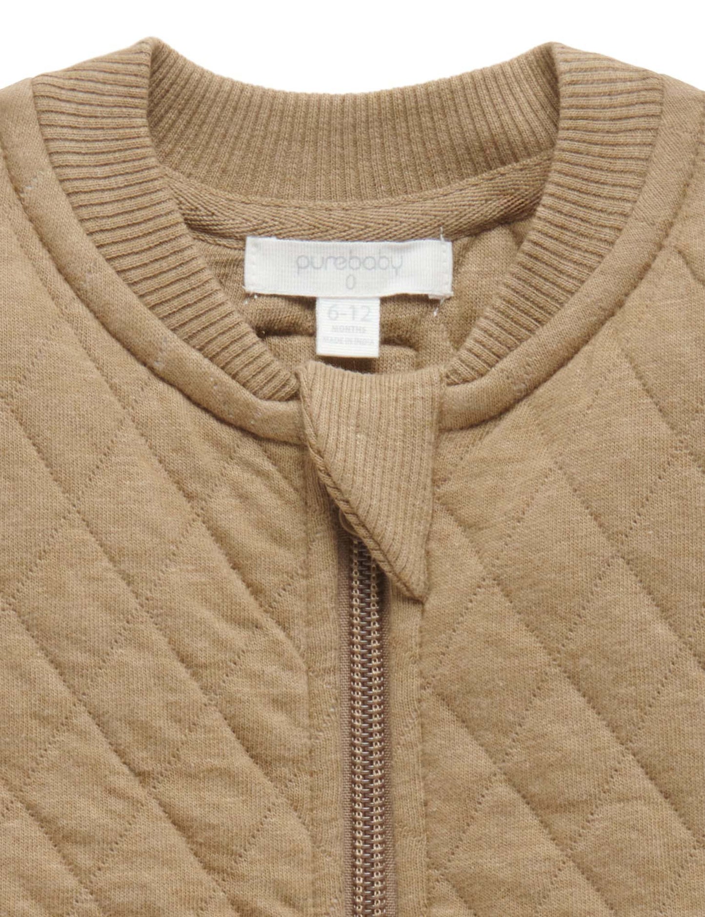 Quilted Vest in Twig