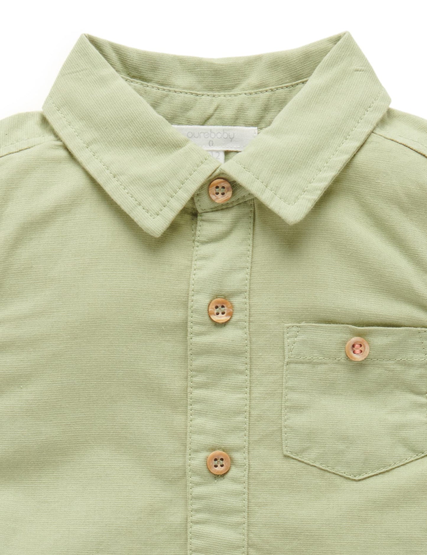Linen Blend Shirt - Safari