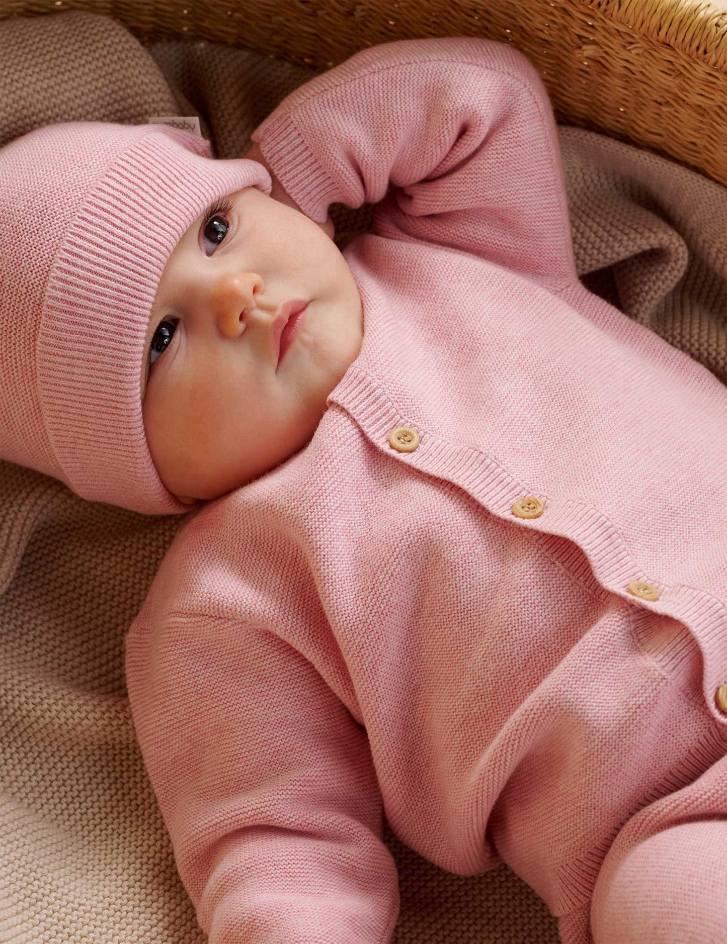 Pink Textured Cardigan
