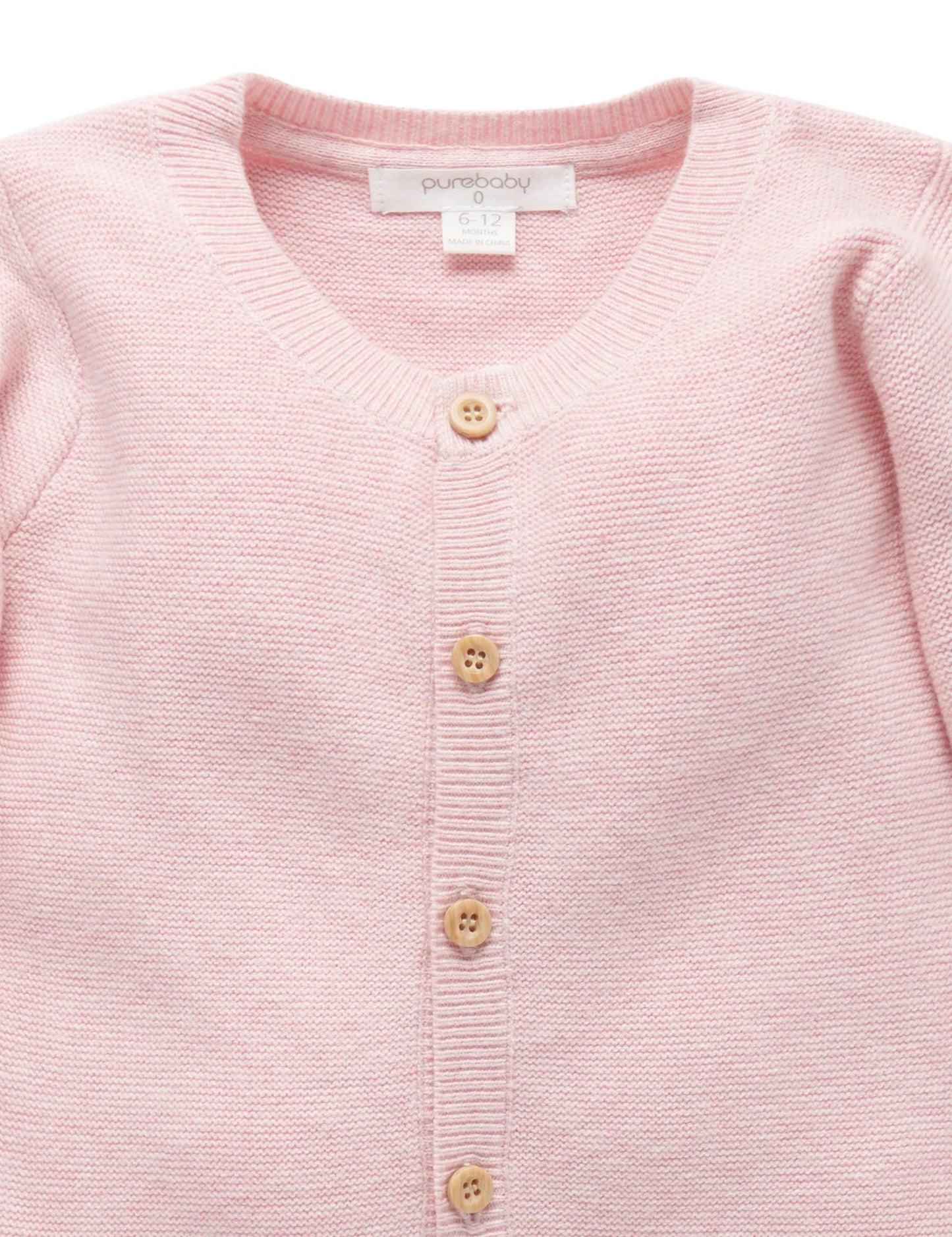 Pink Textured Cardigan