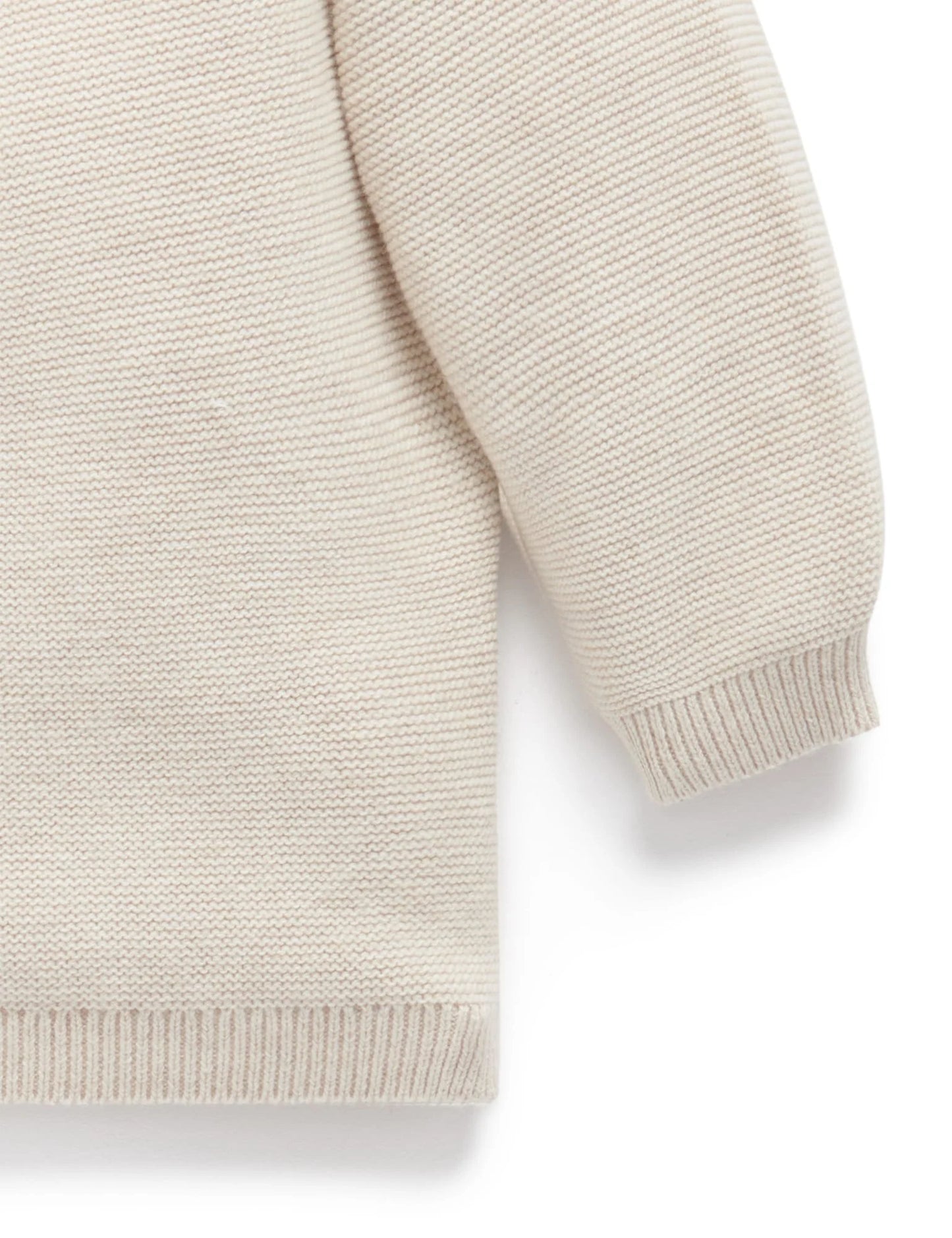 Textured Cardigan in Wheat