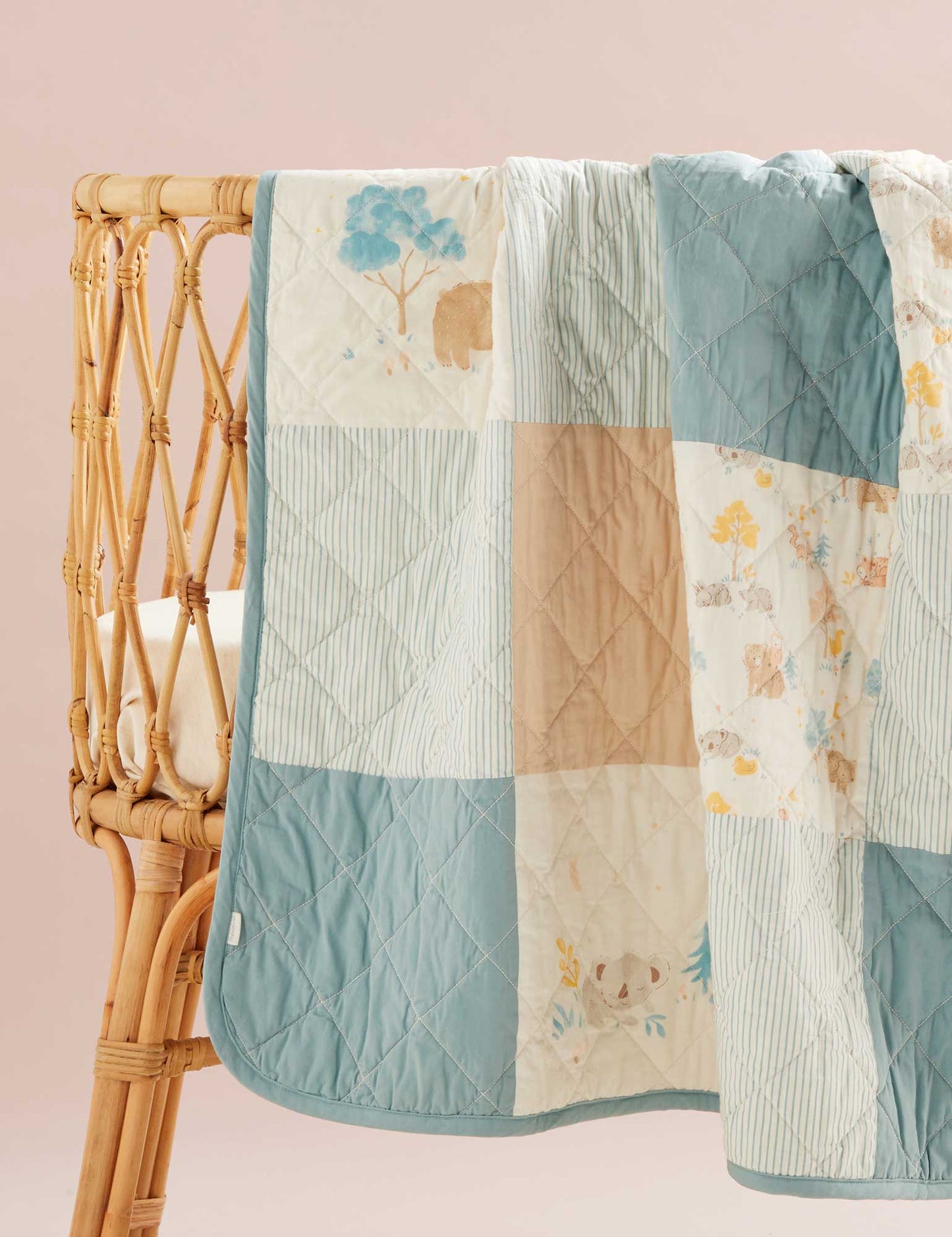 Reversible Quilted Coverlet