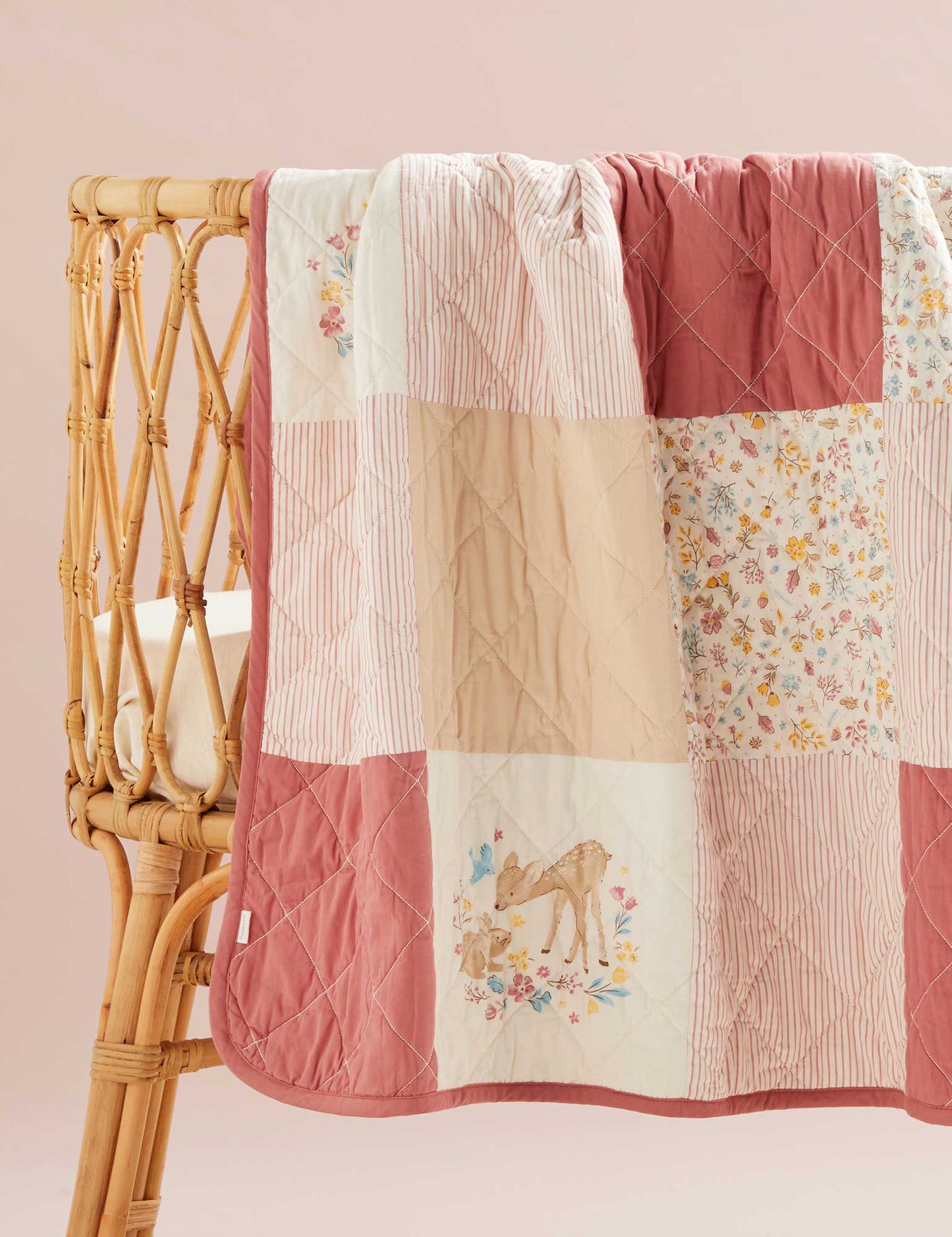 Reversible Quilted Coverlet