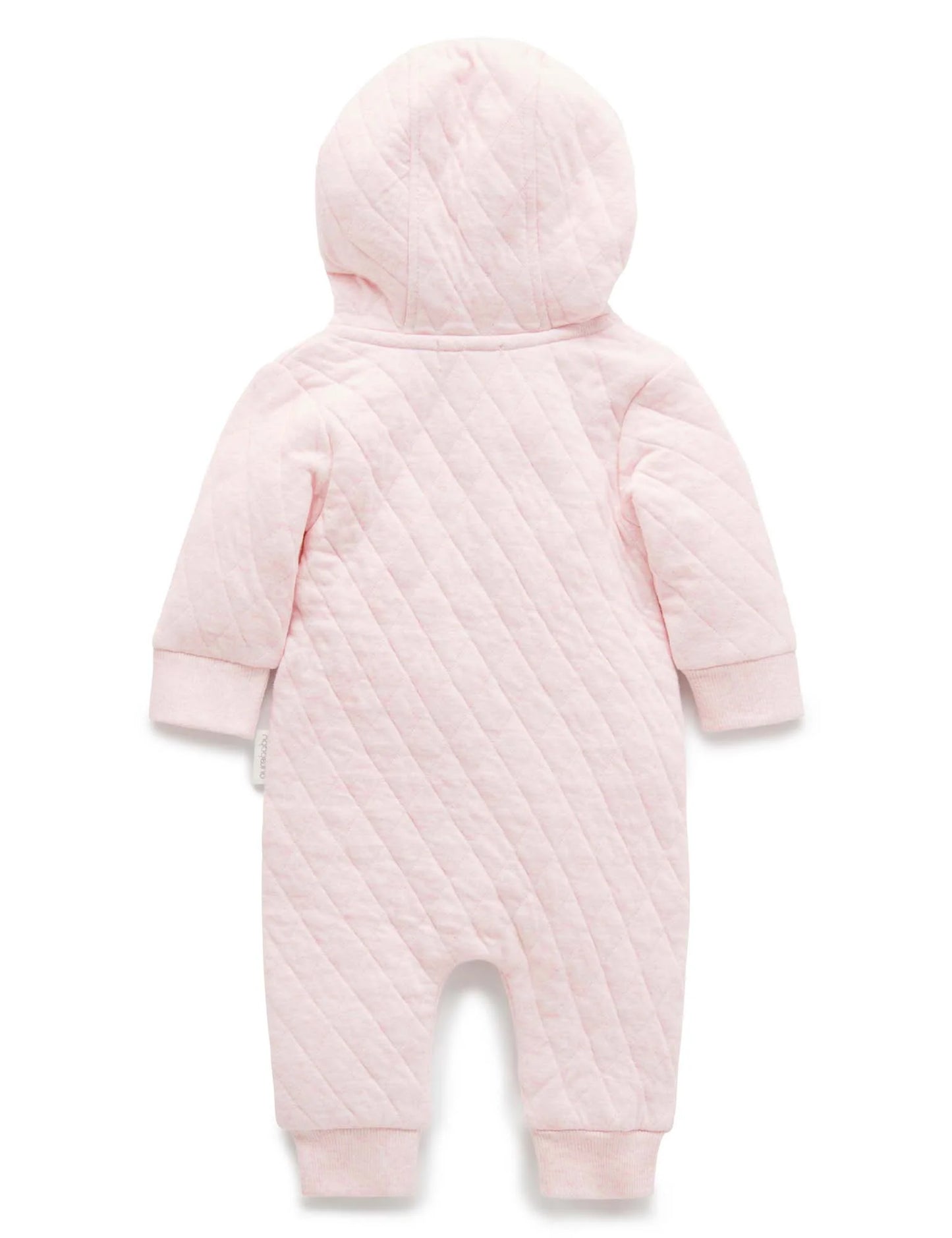 Quilted Growsuit in Soft Pink