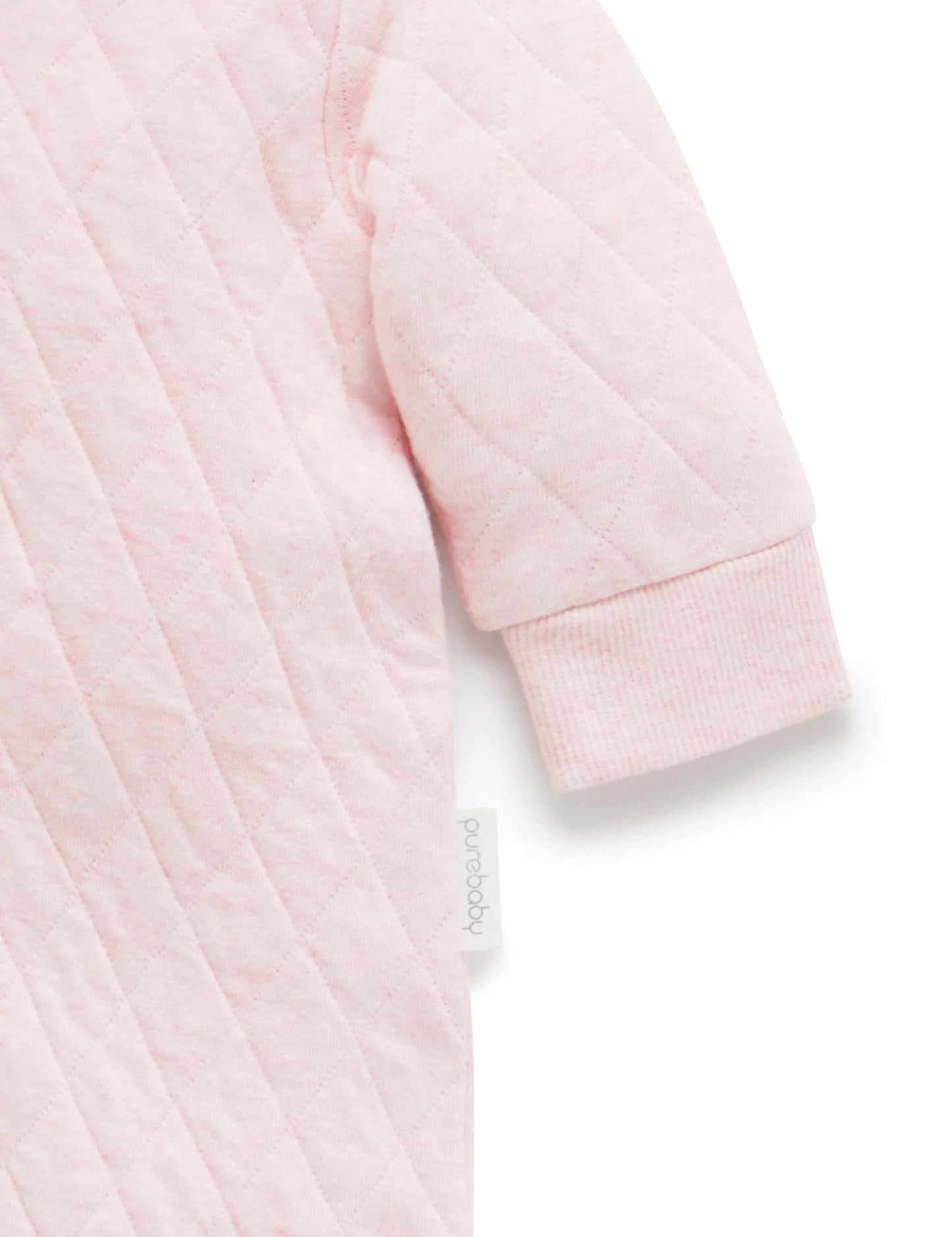 Quilted Growsuit in Soft Pink
