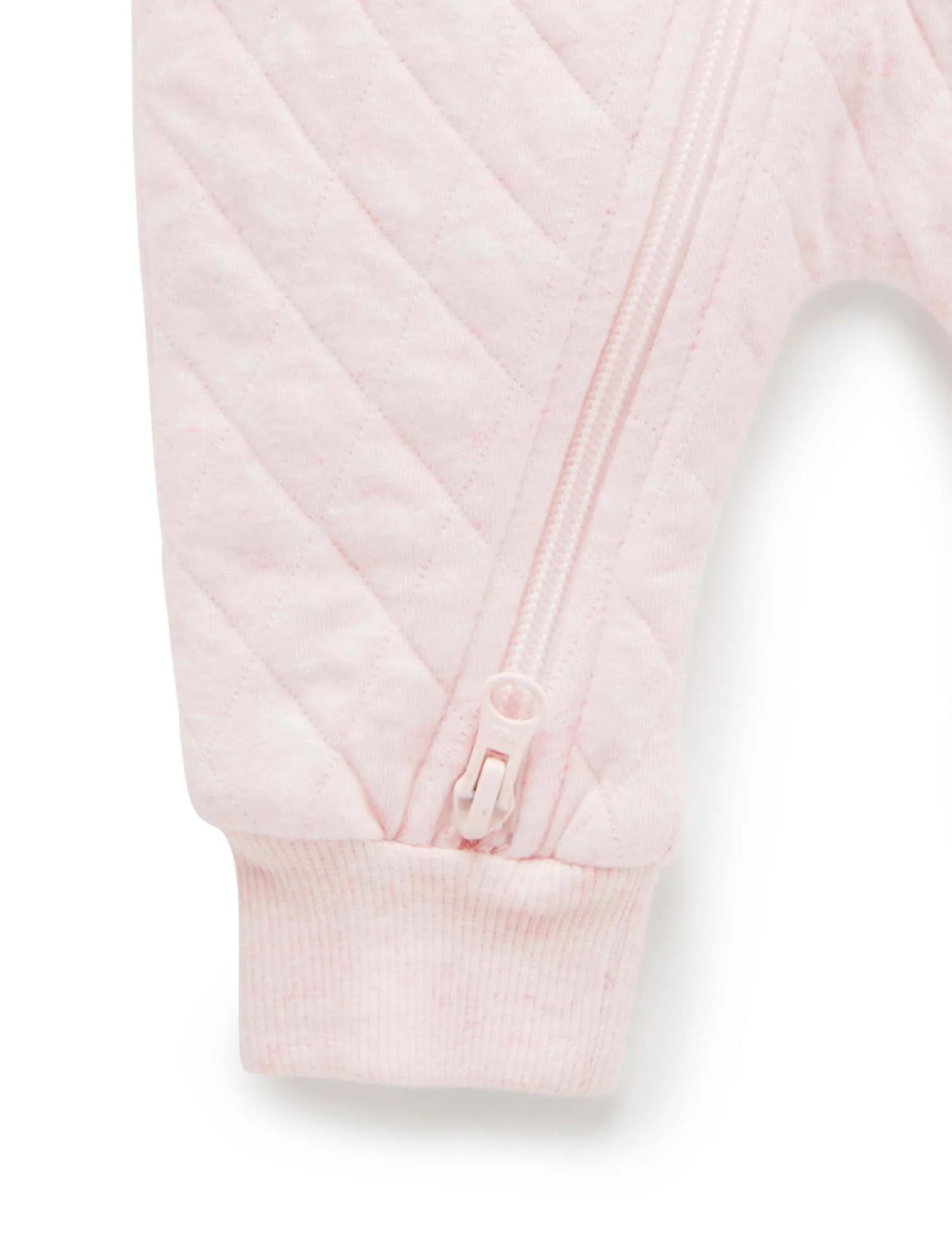 Quilted Growsuit in Soft Pink