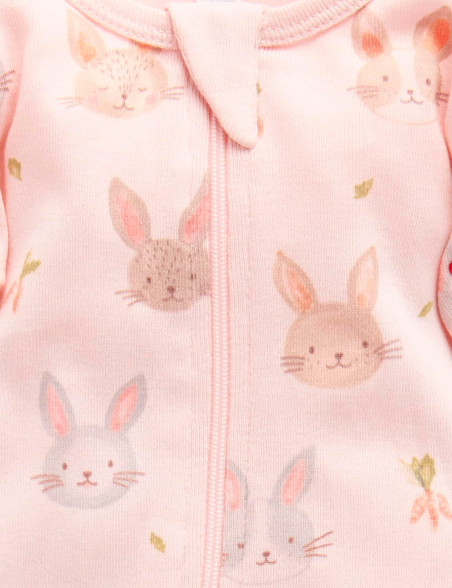 Bunny Friends Zip Growsuit