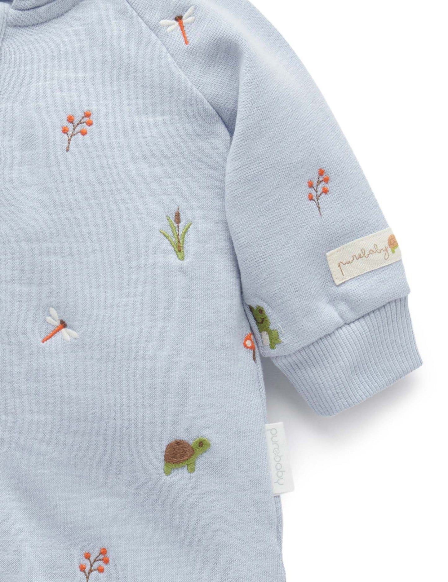 Embroidered Fleecey Growsuit