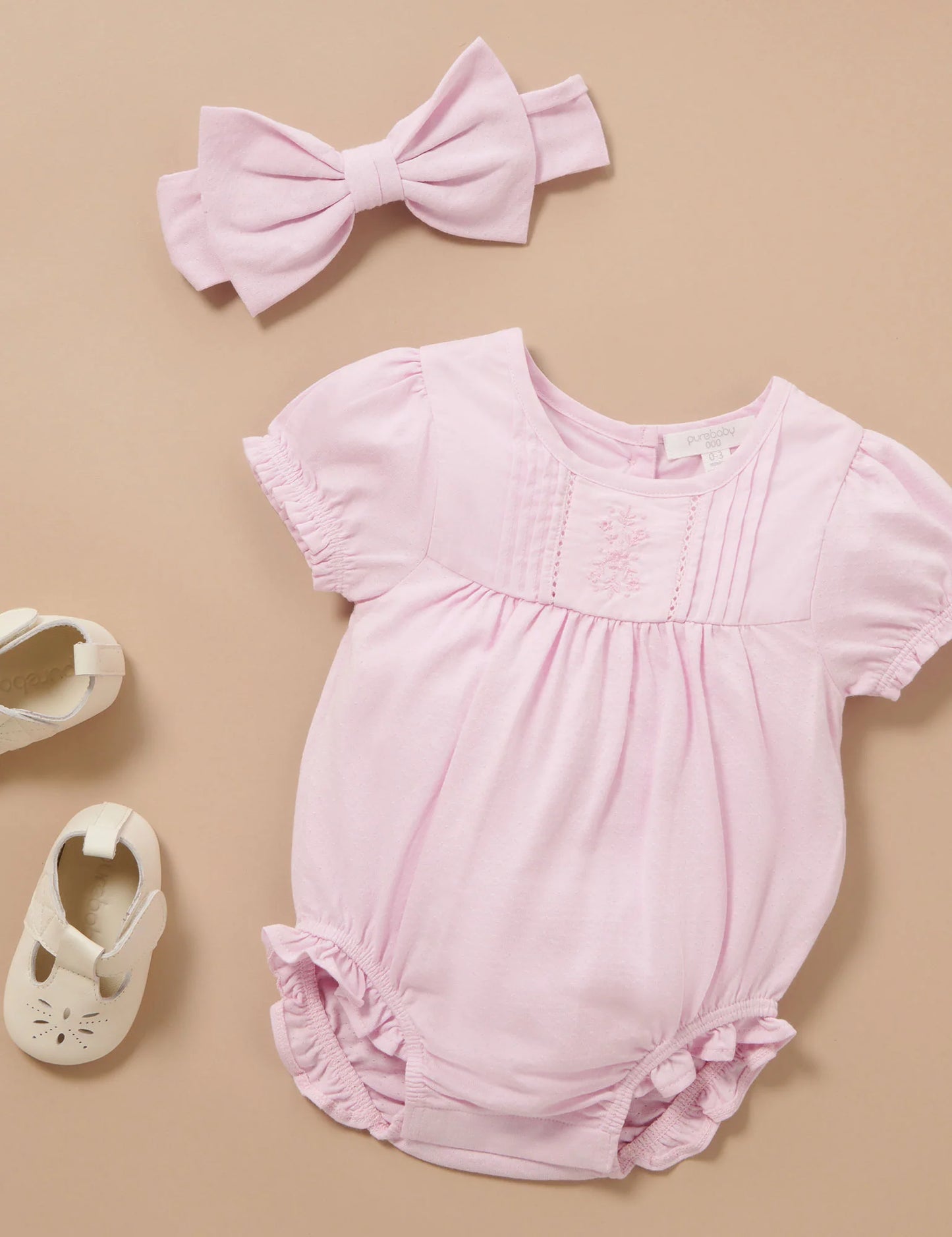 Pointelle Bodysuit and Headband Set