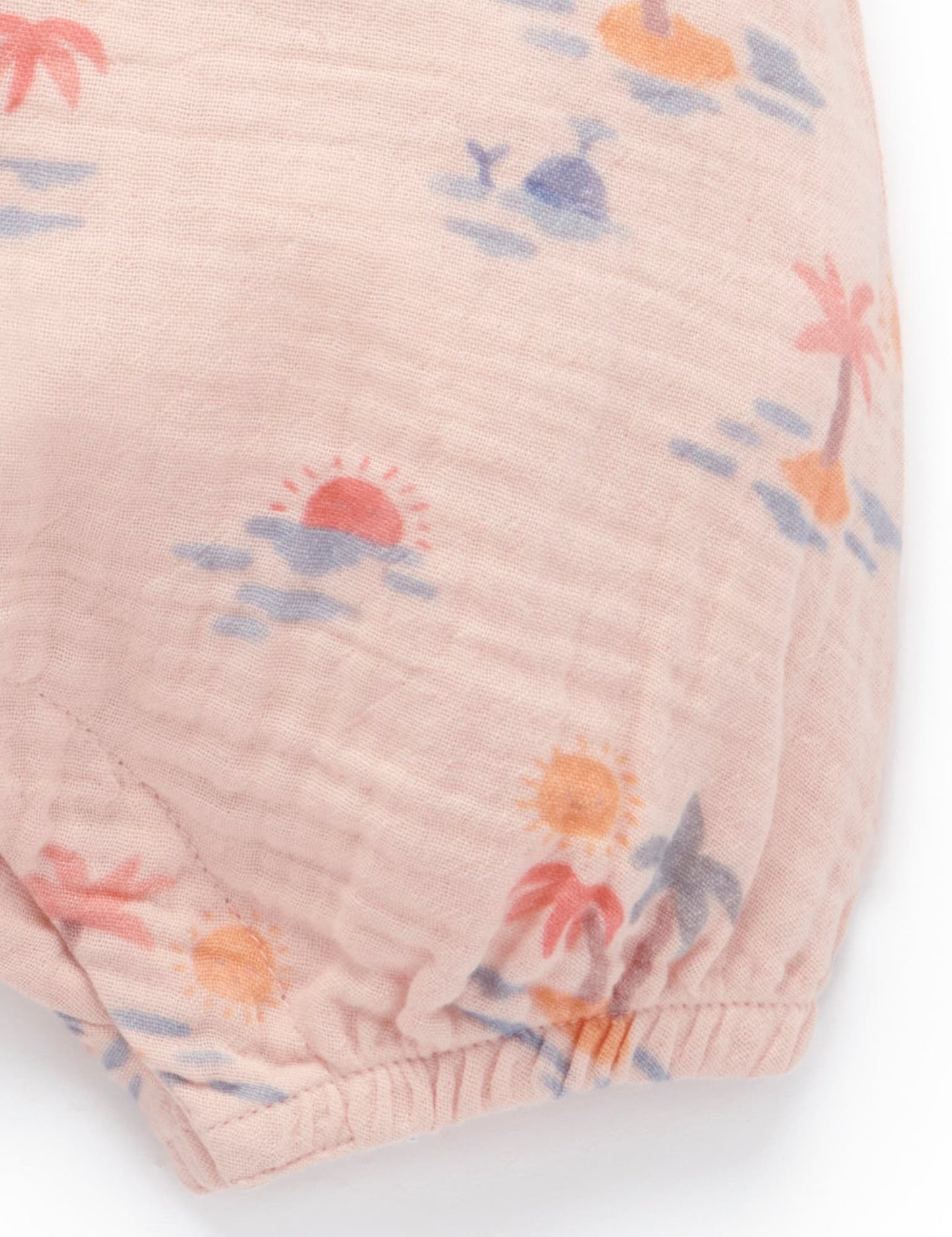Palm Tree Shortie Romper